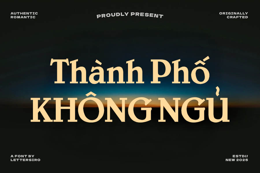 Font chữ UTM Bienvenue Việt Hóa Thanh lịch & đậm chất cổ điển